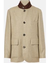 Loro Piana - Roadster Leather-Trimmed Wool-Blend Jacket - Lyst