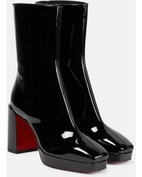 Christian Louboutin - Alleo 90 Patent Leather Knee-High Boots - Lyst