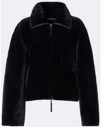 JOSEPH - Kyro Reversible Shearling And Leather Jacket - Lyst
