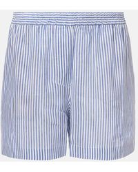Brunello Cucinelli - Linen And Silk Bermuda Short - Lyst