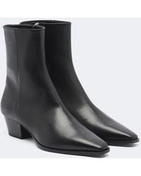 Aeyde - Baba Leather Ankle Boots - Lyst