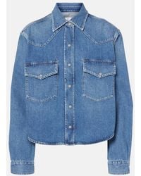 Citizens of Humanity - Cropped Denim Shirt - Lyst