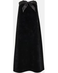 Balenciaga - A-line Velvet Skirt - Lyst