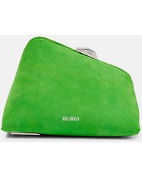 The Attico - Midnight Suede Leather Clutch - Lyst