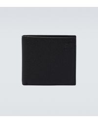 Loewe Faltbares Portemonnaie aus Leder - Schwarz