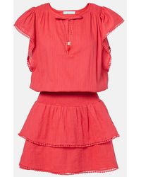 Melissa Odabash - Keri Tiered Cotton Minidress - Lyst