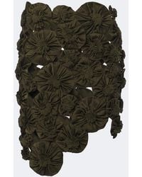 Victoria Beckham - Floral-Applique Satin Midi Skirt - Lyst