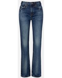 KHAITE - Farley High-Rise Straight Jeans - Lyst