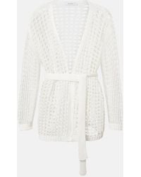 Max Mara - Gelo Open-Knit Cotton Wrap Cardigan - Lyst