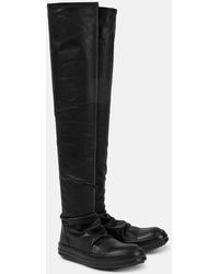 Rick Owens - Stocking Sneaks Knee-high Leather Sneakers - Lyst
