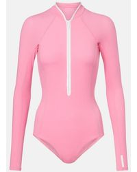 Hunza G - Tyra Rashguard Swimsuit - Lyst