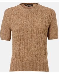 Loro Piana - Treccia Cable-Knit Cashmere Top - Lyst