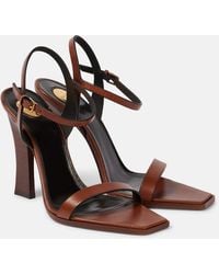 Saint Laurent - Leather Susan Sandals 110 - Lyst