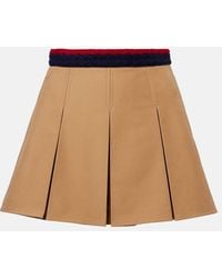 Moncler - Mini-Jupe En Coton - Lyst