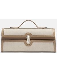 SAVETTE - Slim Symmetry Leather-Trimmed Tote Bag - Lyst