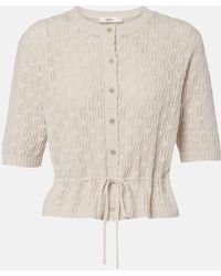 FRAME - Clover Wool And Cashmere Cardigan - Lyst