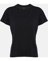FRAME - Baby Tee Cotton Jersey T-shirt - Lyst