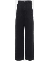 KHAITE - High-Rise Straight Jeans Hewitt - Lyst