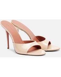 AMINA MUADDI - Elodie 105 Patent Leather Mules - Lyst