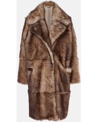 Nour Hammour - Evita Shearling Coat - Lyst