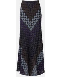 Missoni - Knitted Lame Maxi Skirt - Lyst