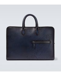Berluti - Overnight Scritto Leather Duffel Bag - Lyst