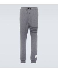 Thom Browne - 4-bar Wool-blend Sweatpants - Lyst