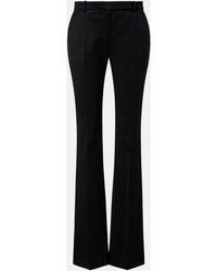 McQueen - Wool Flared Pants - Lyst