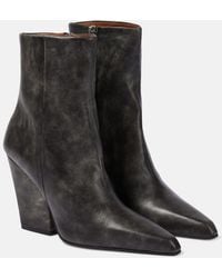 Paris Texas - Jane Leather Ankle Boots - Lyst