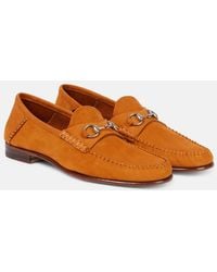 Gucci - Gigi Horsebit-Detailed Suede Loafers - Lyst
