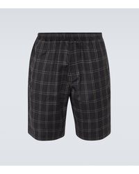 Our Legacy - Drape Checked Technical Shorts - Lyst
