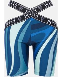 Emilio Pucci - Printed Biker Shorts - Lyst