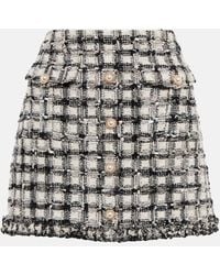 LoveShackFancy - Nate Tweed Miniskirt - Lyst