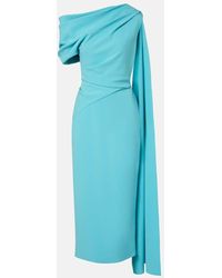 ROKSANDA - Maite Caped Crepe Midi Dress - Lyst