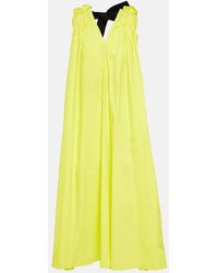 ROKSANDA - Erosa Cape-Detail Belted Midi Dress - Lyst