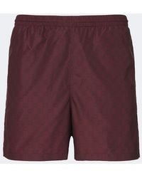 Gucci - Gg Poplin Swim Trunks - Lyst