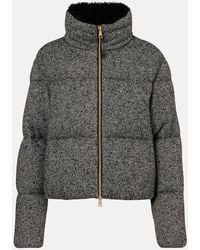 Moncler - Careil Boucle Wool-Blend Down Jacket - Lyst