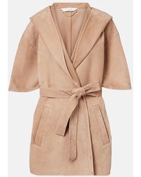 Max Mara - Chiffon Suede Wrap Jacket - Lyst