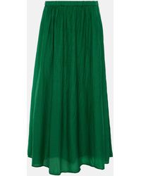 Velvet - Mariela Cotton And Silk Maxi Skirt - Lyst