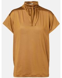 Lemaire - Scarf-Detail Jersey Top - Lyst