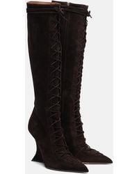 Paris Texas - Nina 105 Suede Knee-High Boots - Lyst