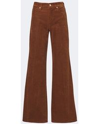 7 For All Mankind - Lotta Cotton-Blend Corduroy Wide-Leg Pants - Lyst