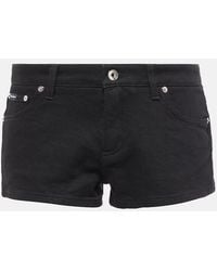 Dolce & Gabbana - Low-Rise Denim Shorts - Lyst