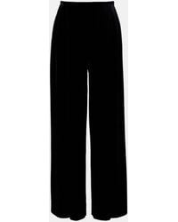 Norma Kamali - Pantalon Ample En Velours - Lyst