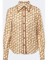 Zimmermann - Printed Ramie Shirt - Lyst