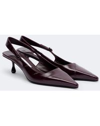 Jimmy Choo - Amel Leather Slingback Pumps - Lyst