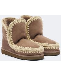 Mou - Ankle Boots 18 Aus Veloursleder Mit Shearling - Lyst