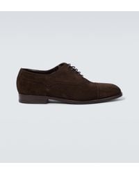Manolo Blahnik - Witney Suede Brogues - Lyst