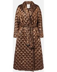 Max Mara - Cube Spaces Belted Down Coat - Lyst