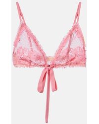 The Attico - Lace Bra Top - Lyst